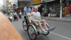 Bern on a Cyclo in Nha Trang