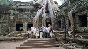 Cambodia Intrepid Travel Group at Ta Prom