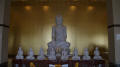 White Buddhas in Temple at Viharasien